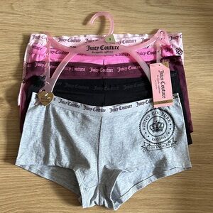 Brand New Juicy Couture 5 pcs  Ladies Panties Set Sz S